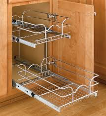 Our base cabinet organizers are a great way to organize your cabinets. Two Tier Cabinet Organizer Extra Small In Pull Out Cabinet Shelves