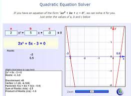 Quadratic Equation Solver Quadratics