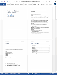 system design doent templates ms