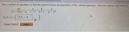 Solved Use A System Of Equations To