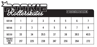 Rookie Size Charts