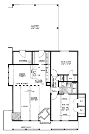 House Plan 56000 Retro Style With 963