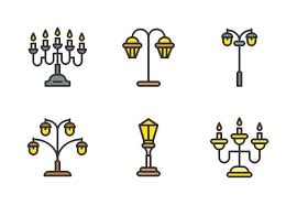 Lamp Furniture Filled Icons By Icon