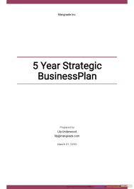 Business Strategic Plan 22 Examples