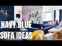 Navy Blue Sofa Ideas Navy Blue Decor