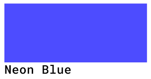 Neon Blue Color Codes The Hex Rgb
