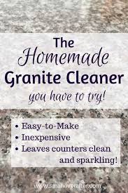 homemade natural granite cleaner