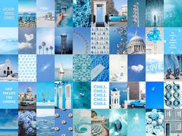 Blue Photo Wall Collage Kit Blue