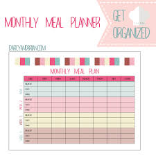 Free Weekly And Monthly Meal Planning Printables