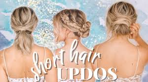 But that doesn't mean you have to start growing out your hair the minute to clap eyes on your engagement ring. Updo Hairstyles For Short Hair Kayley Melissa Youtube