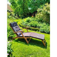 Deuba Wooden Deck Chair Patio Garden