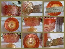 antique fenton carnival glass soda gold