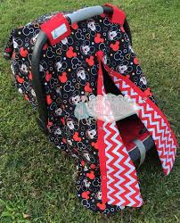 Mickey Mouse Carseat Cover And Canopy