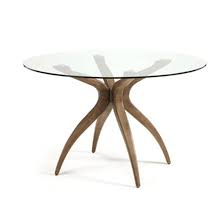 jenson round dining table in glass top