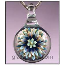 Sea Anemone Glass Pendant Jewelry