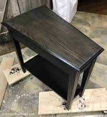 black furniture paint stain