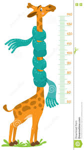 Giraffe Meter Wall Or Height Chart Illustration 77145221