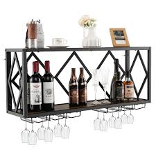 Wall Mounted Wine Rack For 39 Bottles