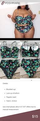 Coconut Palm And Flamingo Print Bikini Please Review Size