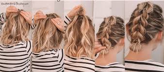Adorable updos, braided ponytails, and coloring like ombre. Beginner Cute Easy Hairstyles For Medium Length Hair Novocom Top