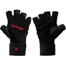Harbinger 140 Ventilated Pro Wristwrap Weight Lifting Gloves