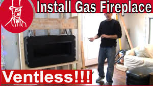 how to install a ventless natural gas