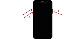 fix iphone x black screen of
