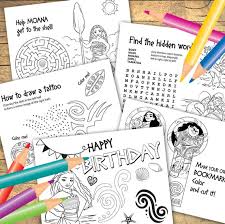 Moana and maui birthday coloring pages birthday party favor moana coloring pages print at home. Instant Download Moana Coloring Pages 6 Sheets Moana Etsy