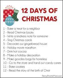 12 Days Of Christmas List gambar png