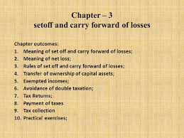 Chapter 3 Setoff And Carry Forward Of Losses Ppt Download