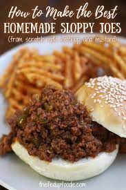 how to make the best homemade sloppy joes