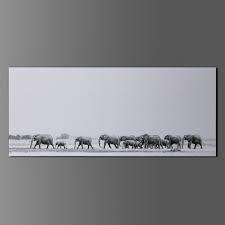 Elephants Walking Wall Art For