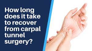 recover from carpal tunnel surgery