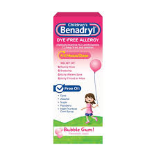 children s benadryl dye free allergy
