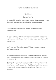 How to Put a Quote in an Essay?
