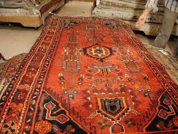 brown dargazin tribal persian rug wool