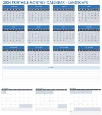 printable excel calendar templates