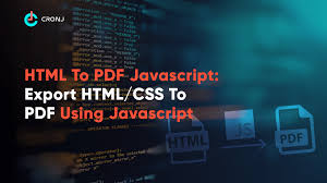convert html css to pdf using javascript