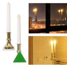 U Easy 2 Pc Bright Plastic Led Candle Light For Indoor And