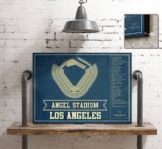 Los Angeles Angels Angel Stadium Vintage Seating Chart