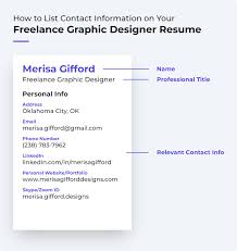 freelance graphic designer resume