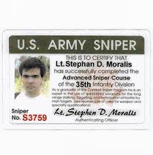 Locate your nearest id card office by using the rapids site locator. U S Army Sniper Id Card U Spy Store