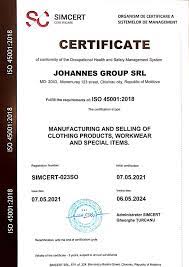 certificates johannes group
