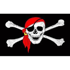 All the flags of the world : Red Bandana Pirate Flag Polyester 3x5 Pirates Flag Ffn