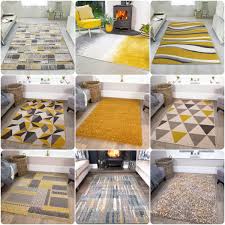 ochre mustard living room rug soft warm