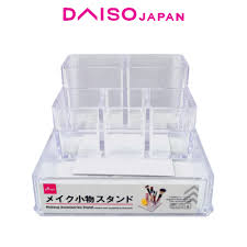 daiso clear 4 grid storage case lazada ph