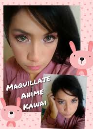 makeup animé inspired by kawaii style