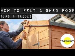 how to felt a shed roof you