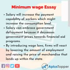 minimum wage essay essay on minimum