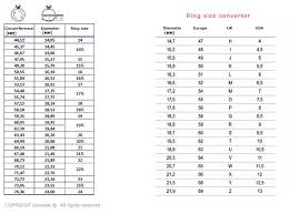 Bands Ring Sizing Chart Genuine Ring Size Finder Chart